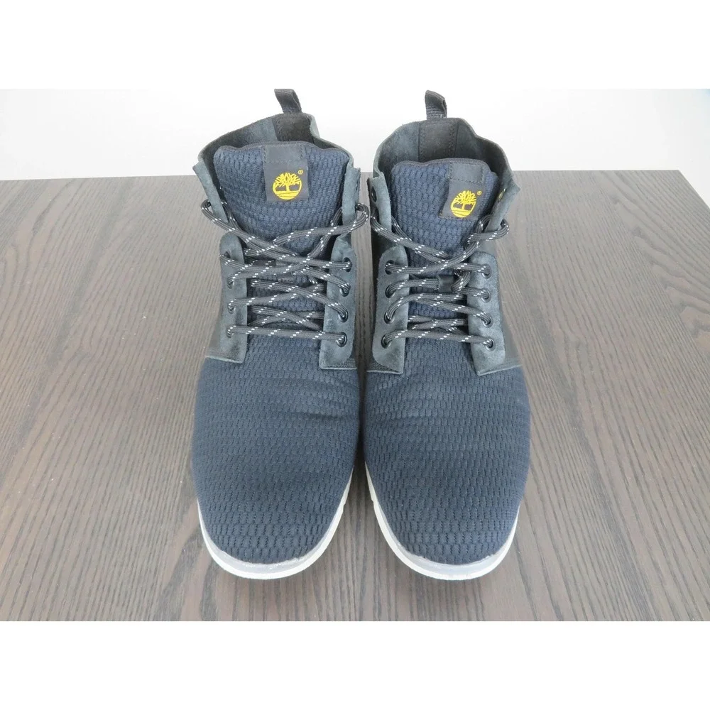 Timberland Killington Chukka Boots Mens 12 Black Leather Mesh Ankle Comfort